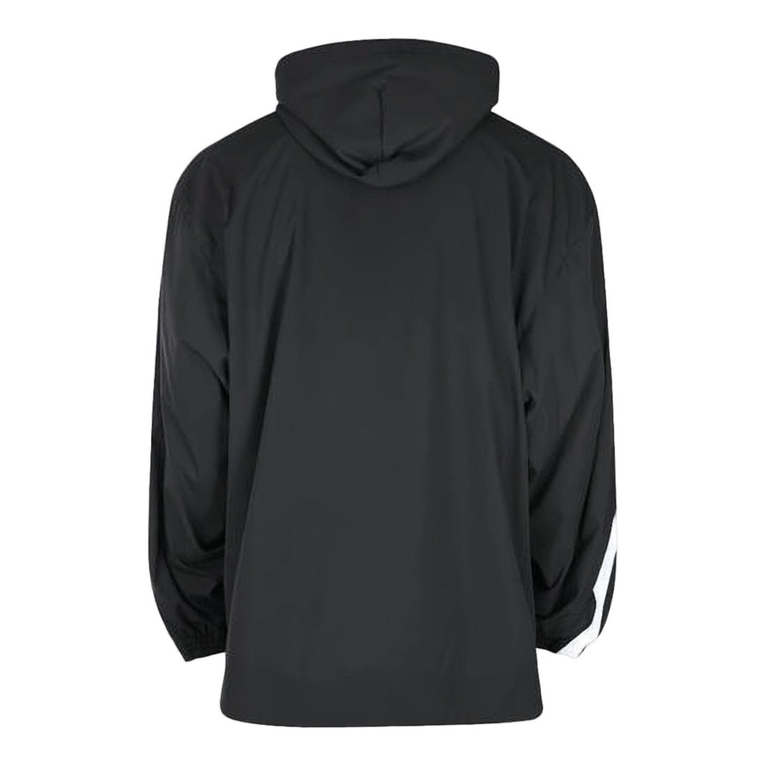 Balenciaga Hooded Black Jacket With Chevron Stripes