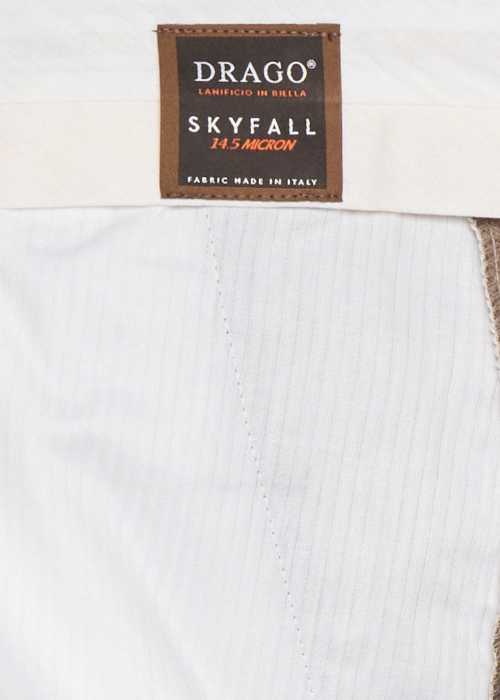 Franzese Collection Tailored Beige Trousers With Double Waistband