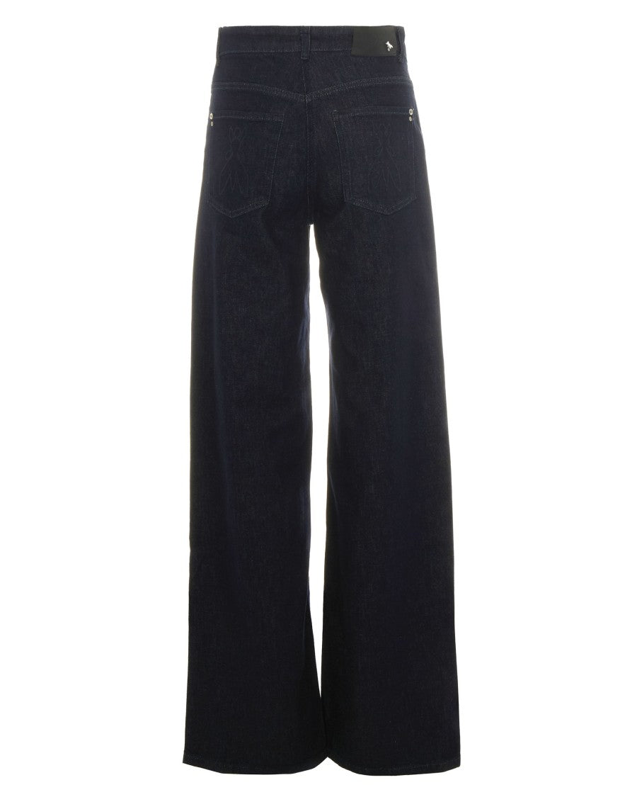 Patrizia Pepe Dark Blue Denim Trousers