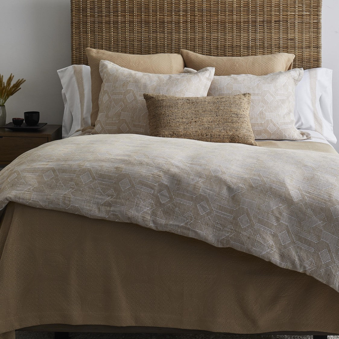 Ann Gish Great Hall Coverlet Set - Sand