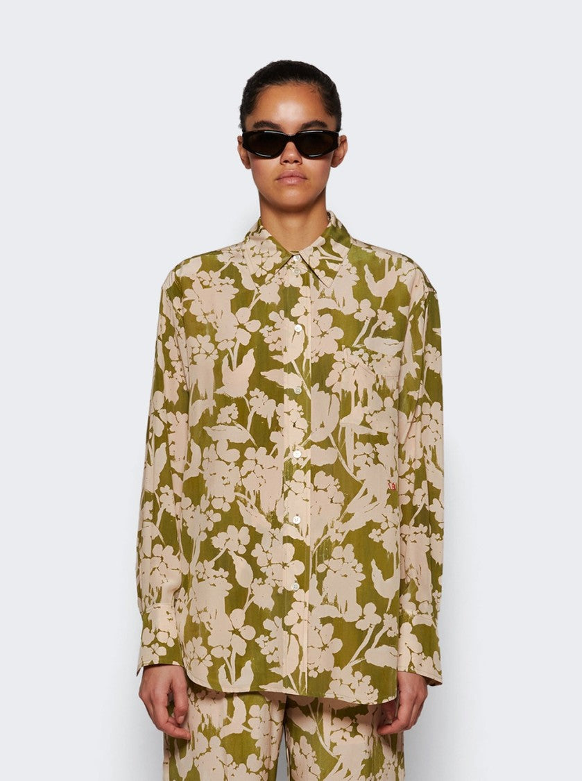 Victoria Beckham Pyjama Shirt Parkeet And Blush