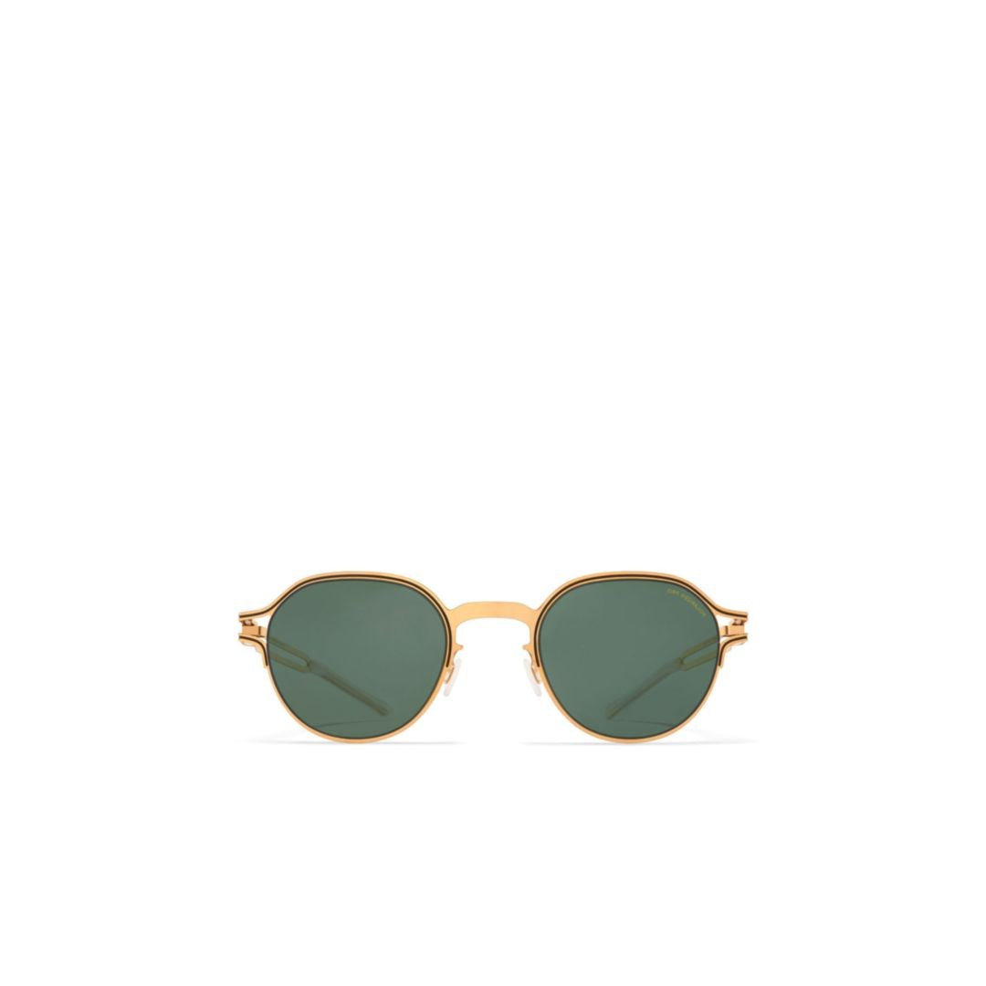 Mykita Vaasa Geometric Deep Green Lens Sunglasses