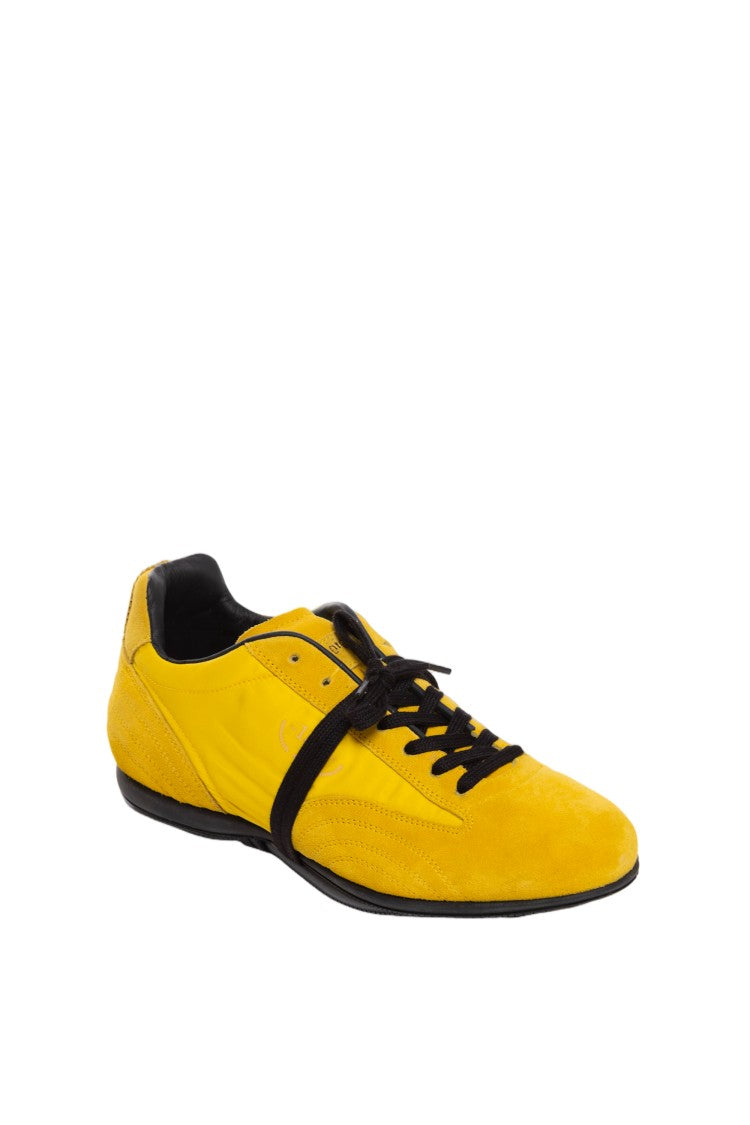 Pantofola D'oro Blue Suede Nylon Vibram Sole Sneakers