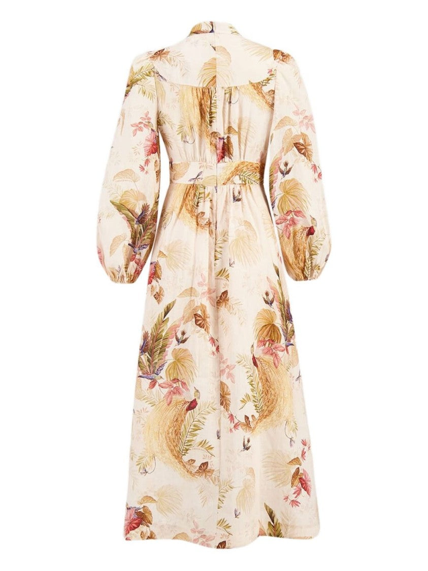 Zimmermann Long Dress With Floral Print