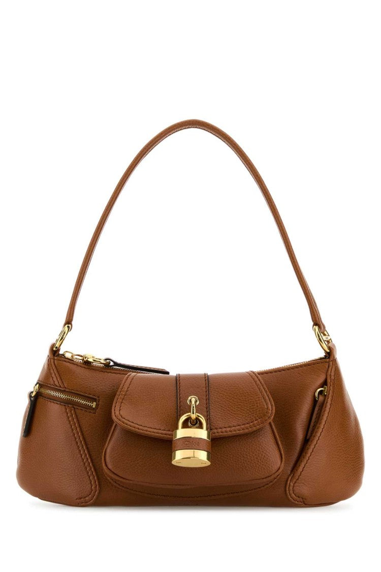 Chloé Caramel Leather The 99 Shoulder Bag
