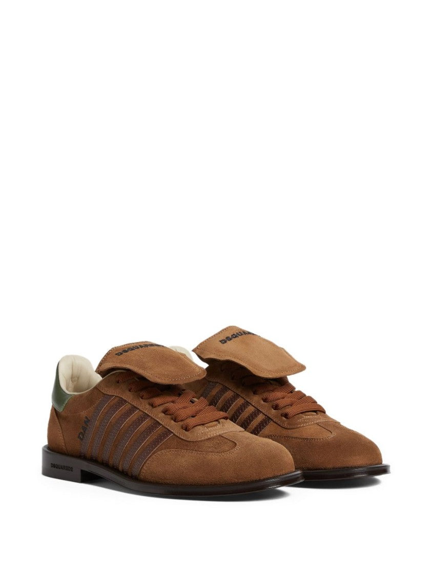 Dsquared2 Camel Brown Suede Sneakers