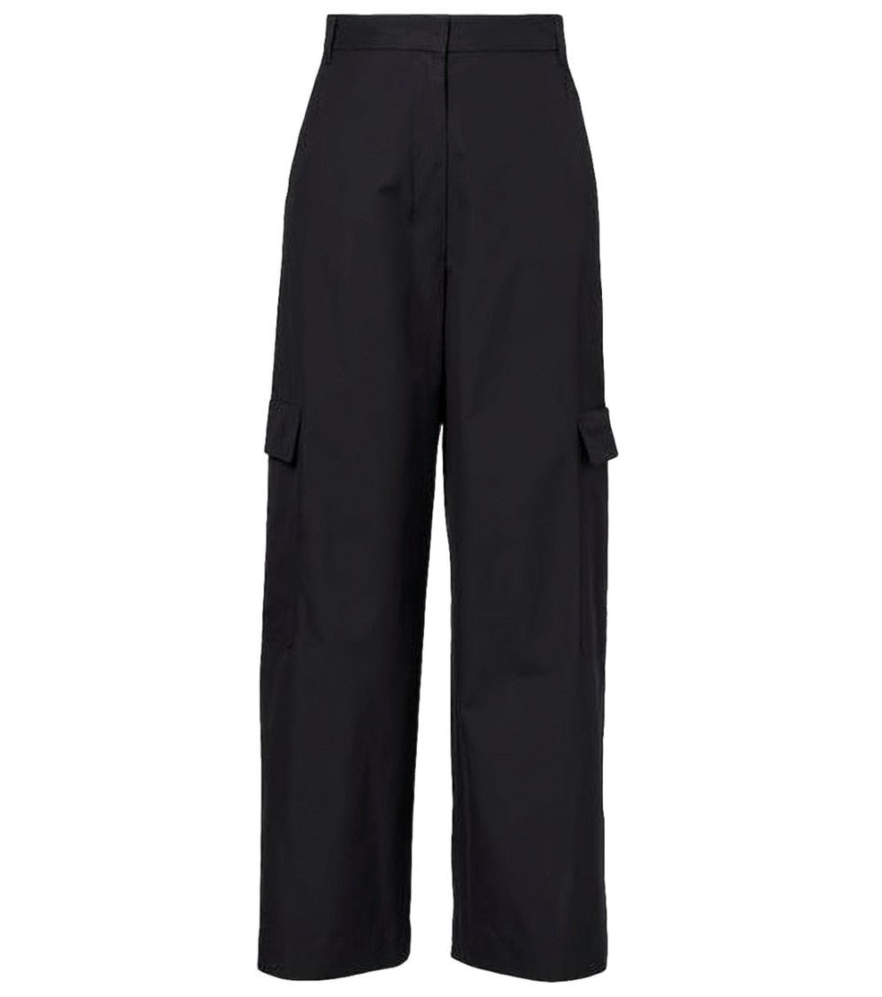 Max Mara High-Waisted Black Straight-Leg Pants