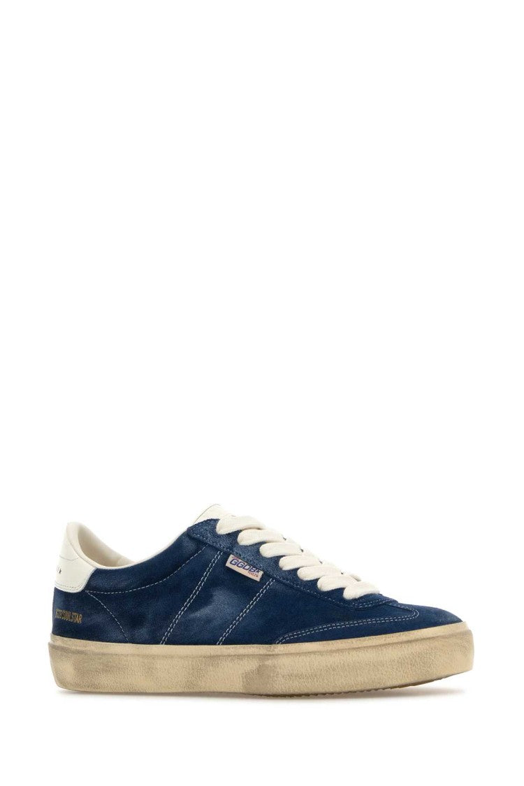 Golden Goose Blue Suede Soul Star Sneakers