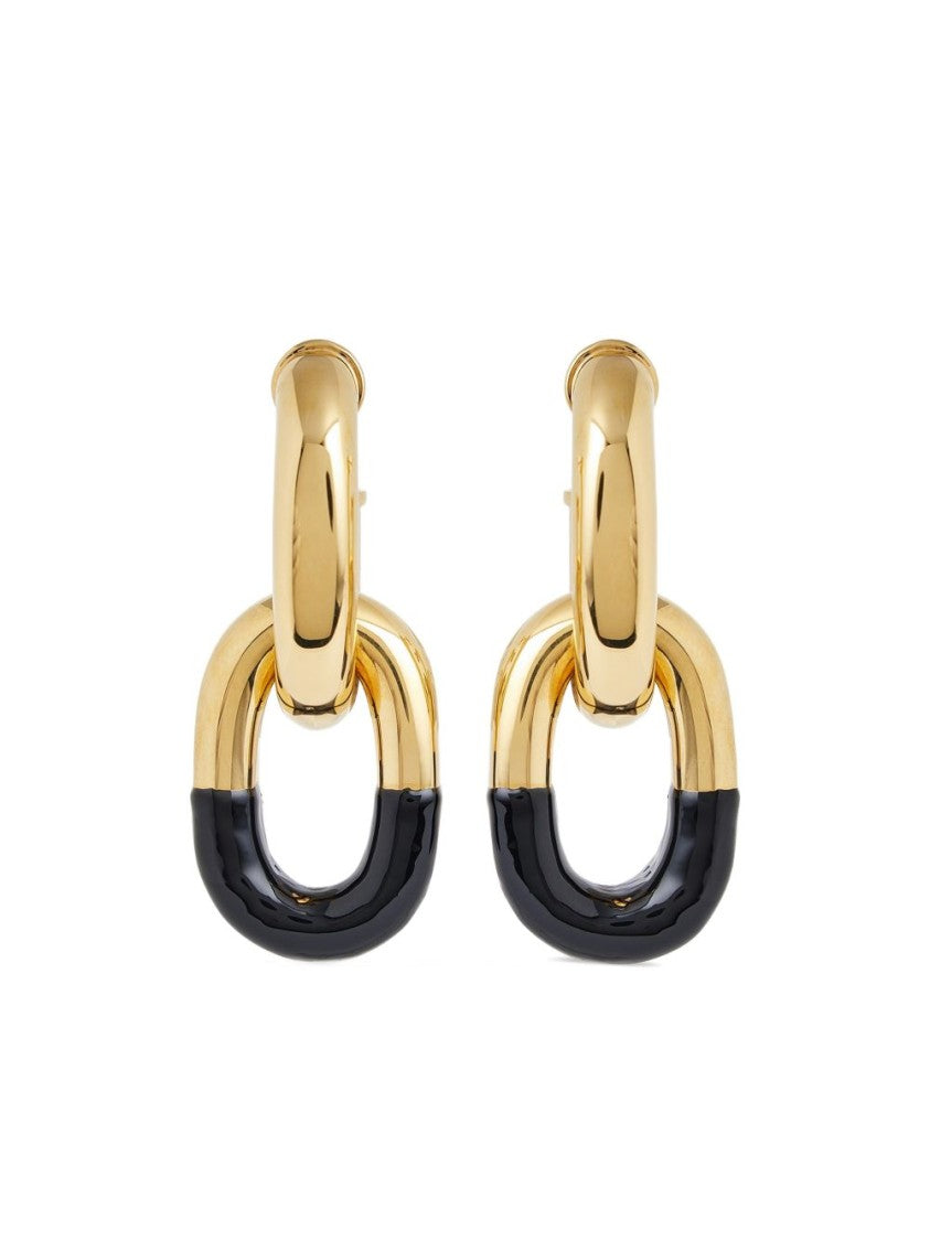 Rabanne Oversized Gold-Tone Pendant Earrings