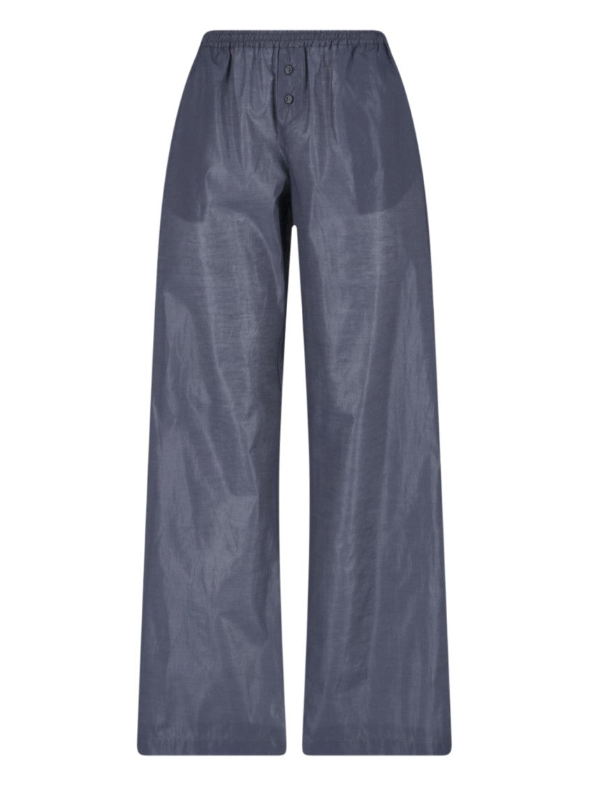 Paloma Wool Blue Textured Elastic Waist Trousers
