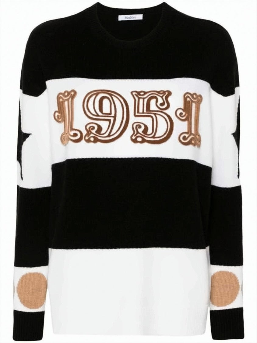 Max Mara Bold Striped Knitted Sweater