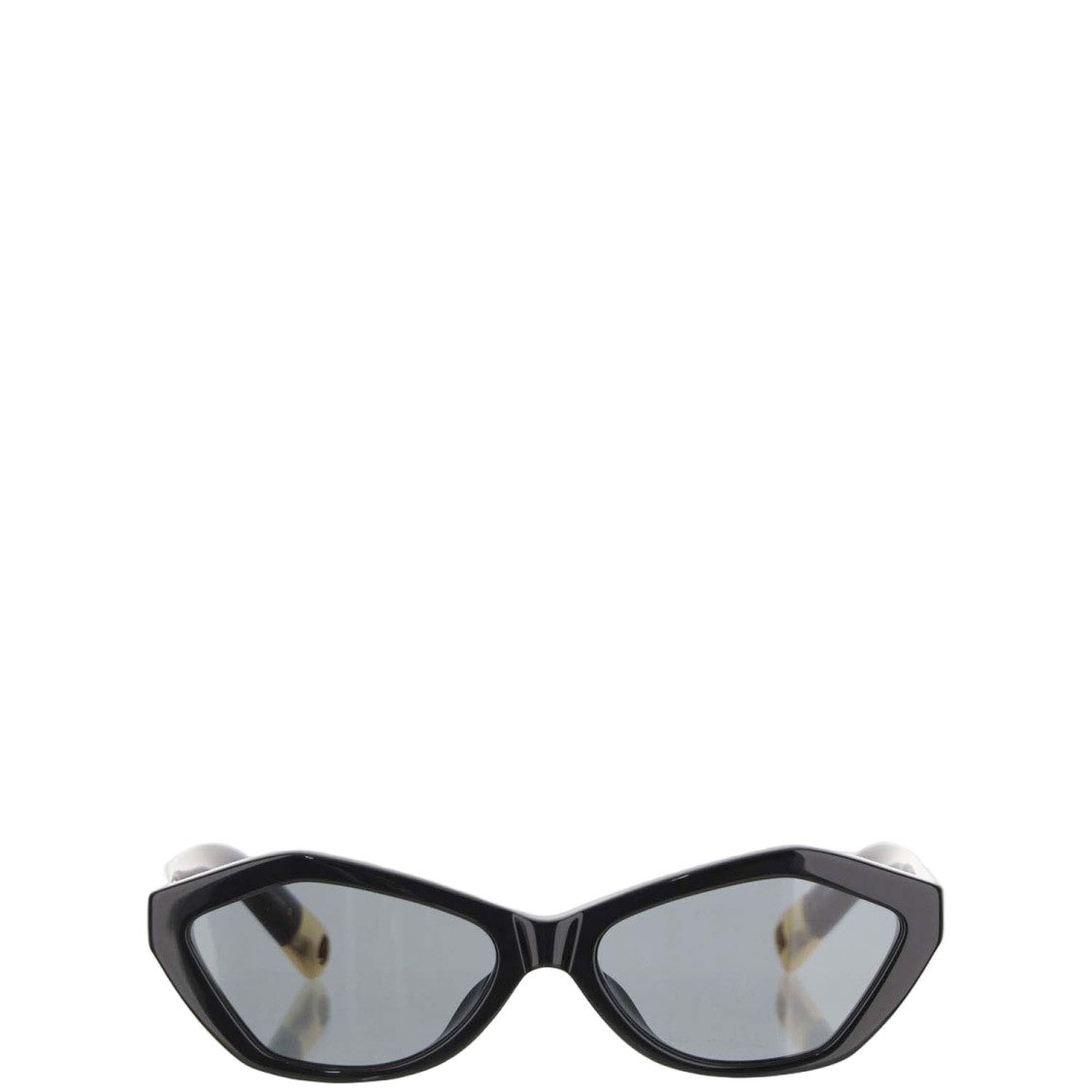 Jacquemus Angled Matte Acetate Sunglasses With Geometric Frame