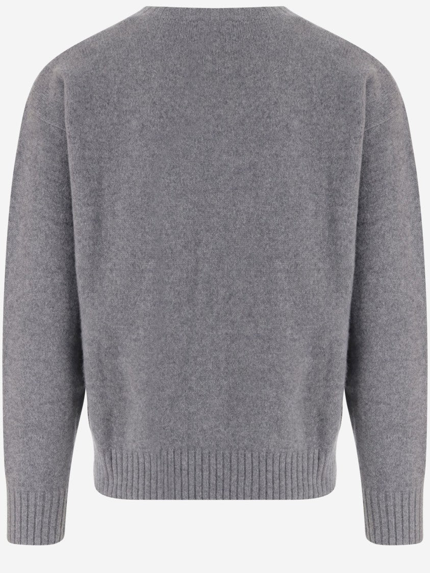 Polo Ralph Lauren Grey Polo Bear Wool-Cashmere Sweater