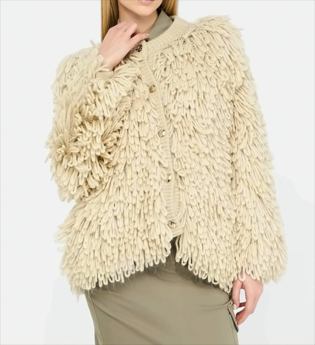 Liu Jo Relaxed Wool Blend Jacket