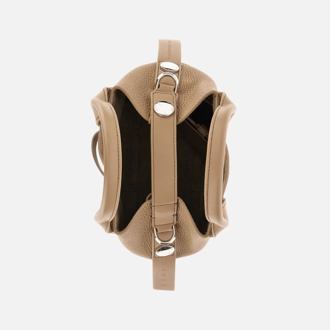 Hogan Structured Leather Shopping Bag