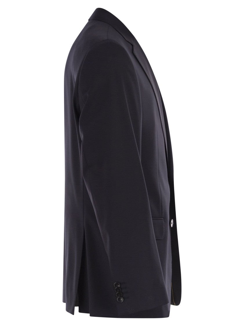 Boss Slim Fit Blazer In Virgin Wool Serge