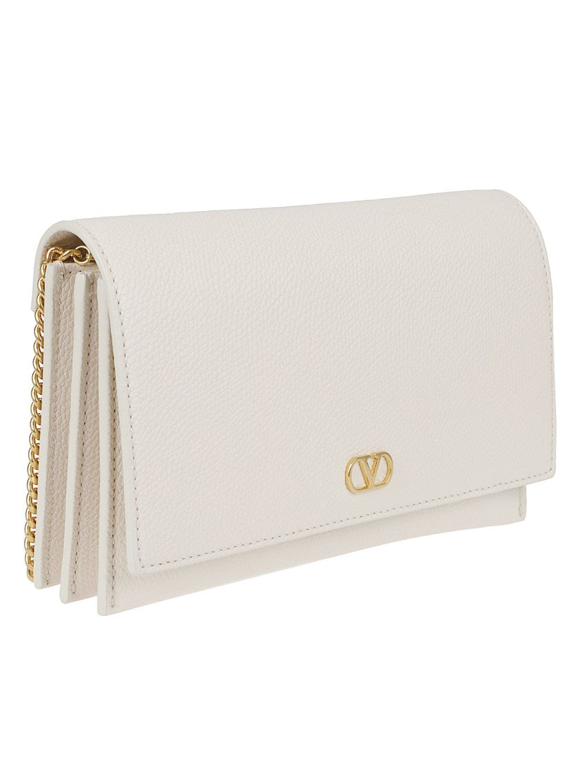 Valentino Garavani Textured Leather Clutch