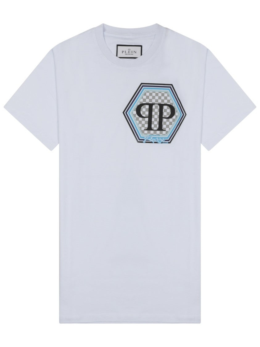 Philipp Plein Short-Sleeve T-Shirt With Hexagonal Logo