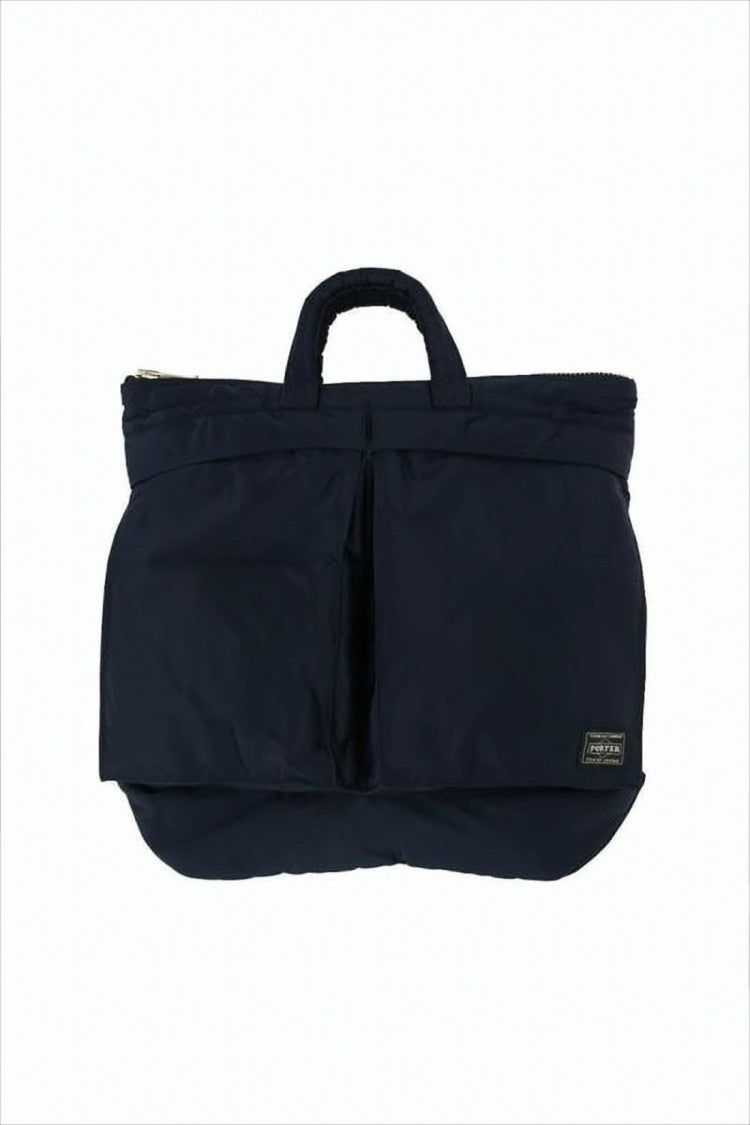 Porter Rectangular Nylon Crossbody Bag With Dual Front Pockets