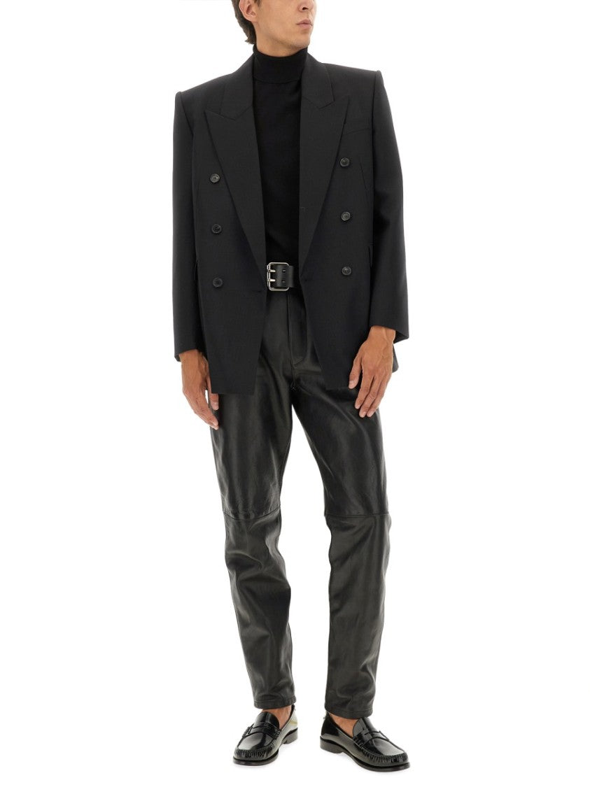 Saint Laurent Double-Breasted Wool Jacket