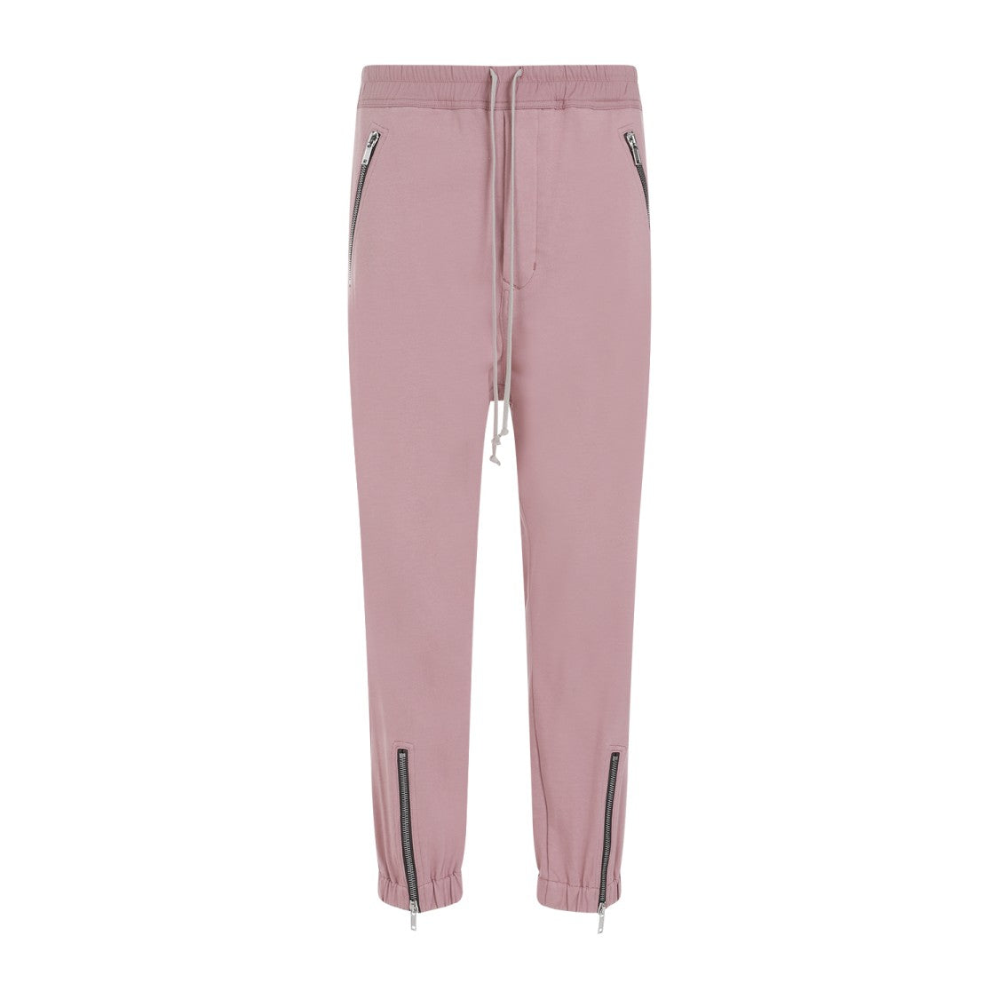 Rick Owens Tectuatl Track Dusty Pink Cotton Pants