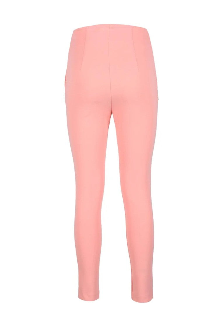 Aniye By Cropped Trousers With Tapered Silhouette And Piping Details