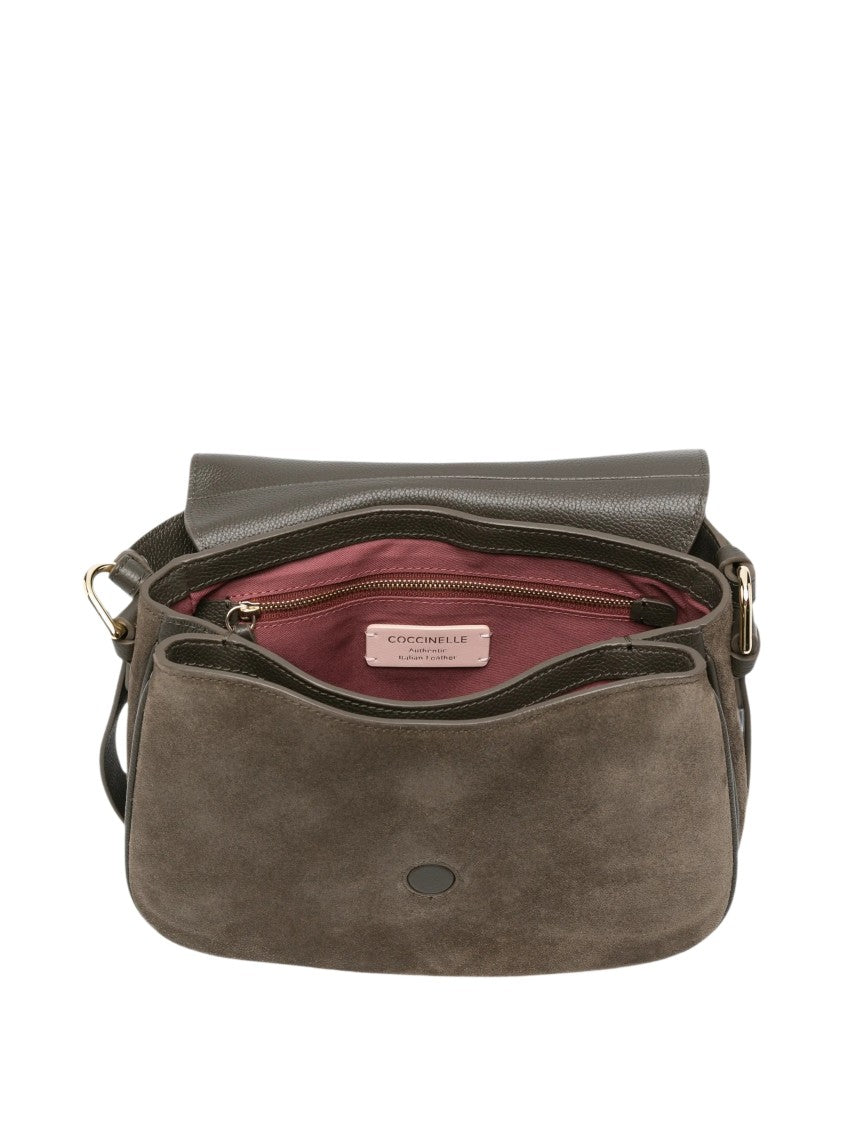 Coccinelle Mavery Medium Suede Shoulder Bag