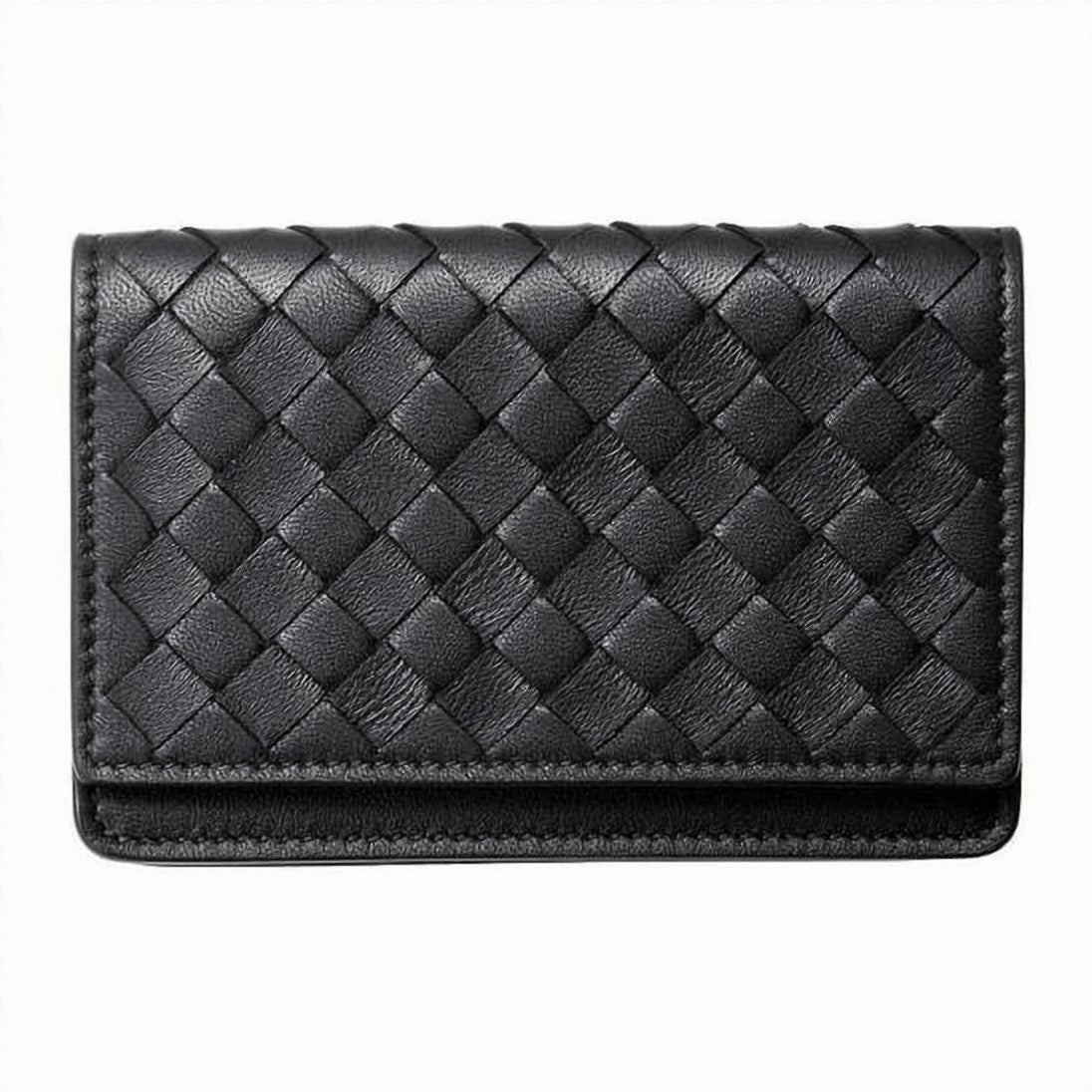 Bottega Veneta Woven Pattern Card Wallet