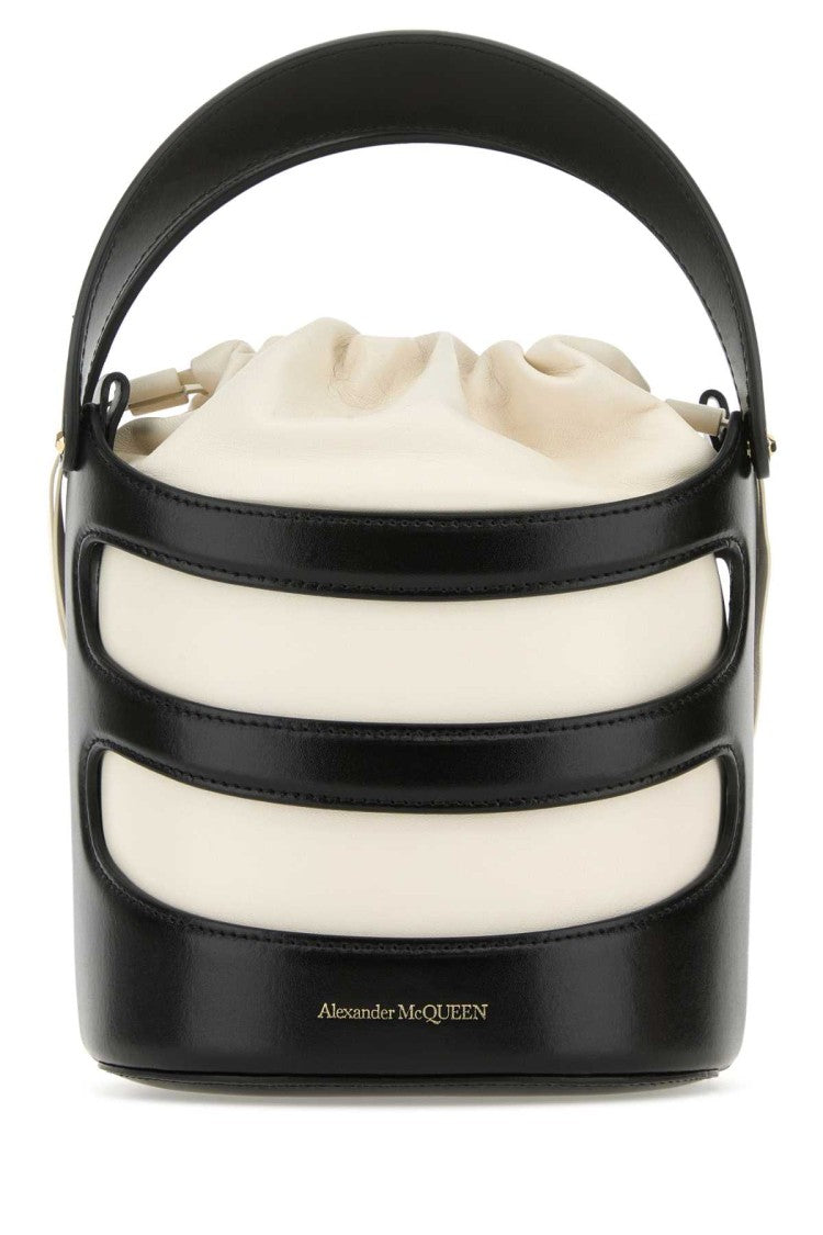Alexander Mcqueen Two-Tone Leather The Rise Bucket Bag