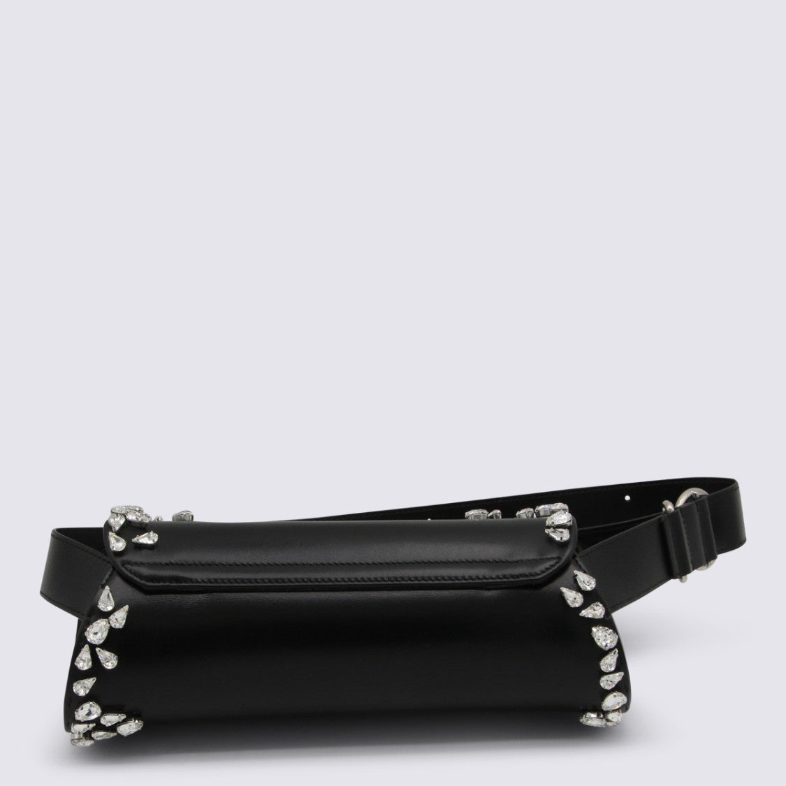 Jil Sander Cylindrical Black Leather Belt Bag