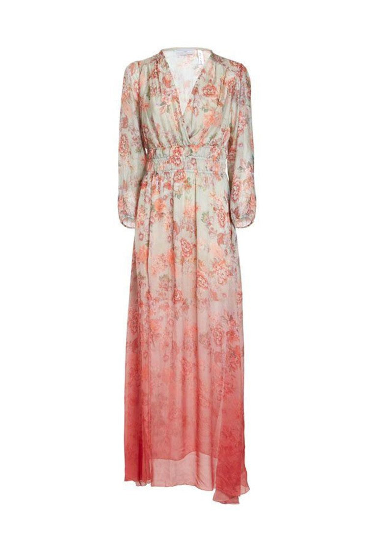 Guess Multicolor Chiffon Maxi Dress