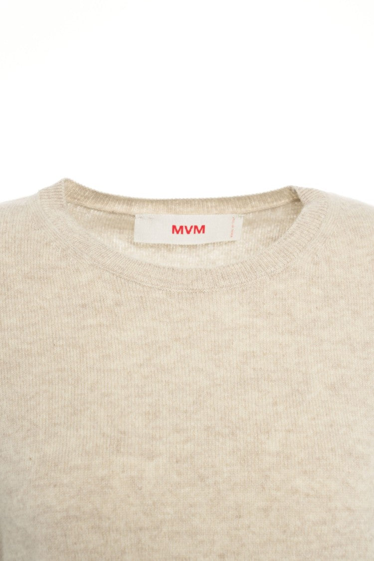 Mvm Cashmere Sweater With Classic Round Neckline