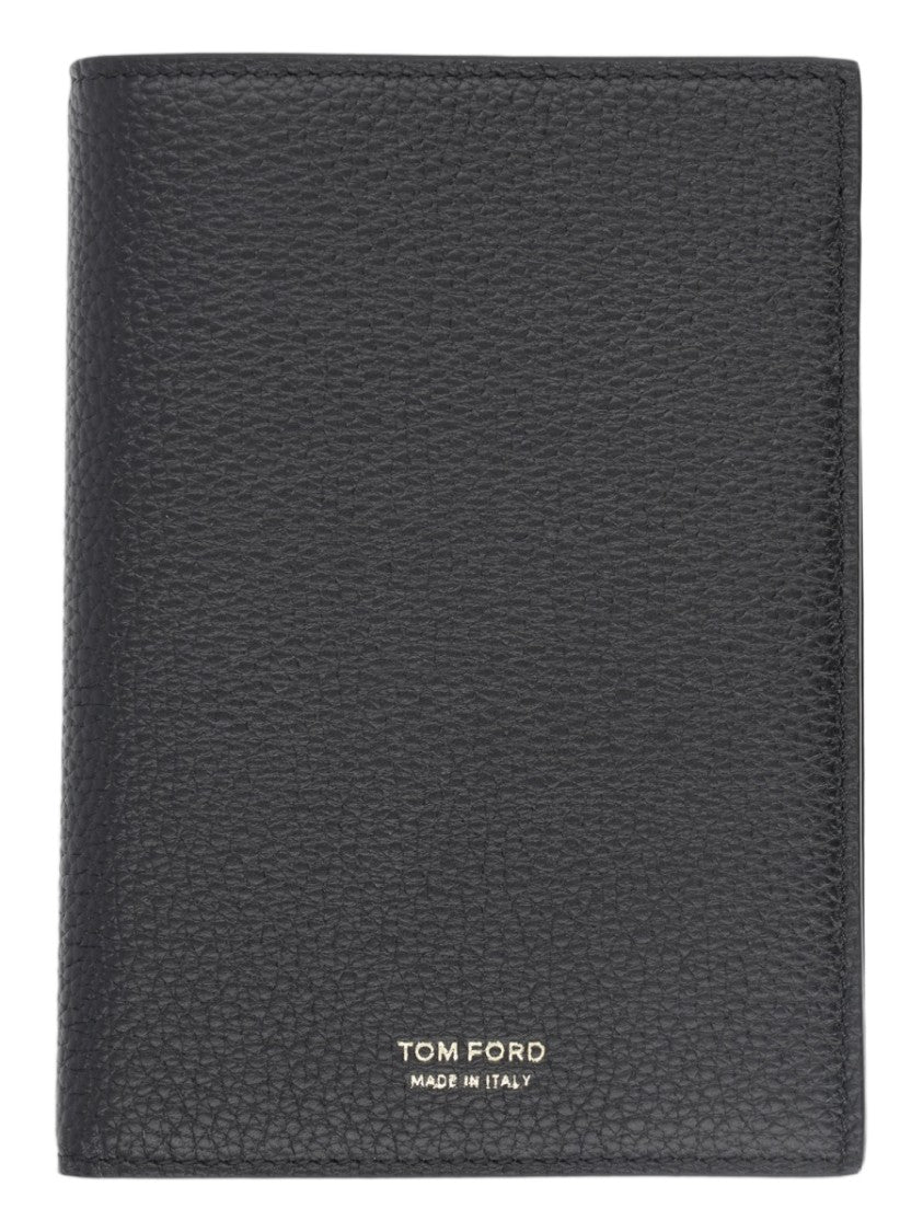 Tom Ford Textured Calf Leather Passport Holder