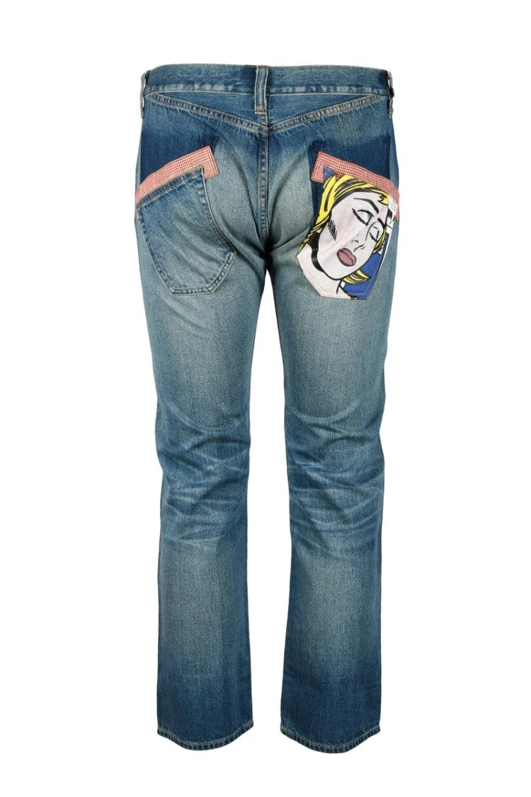 Junya Watanabe Medium Blue Straight-Leg Denim Jeans
