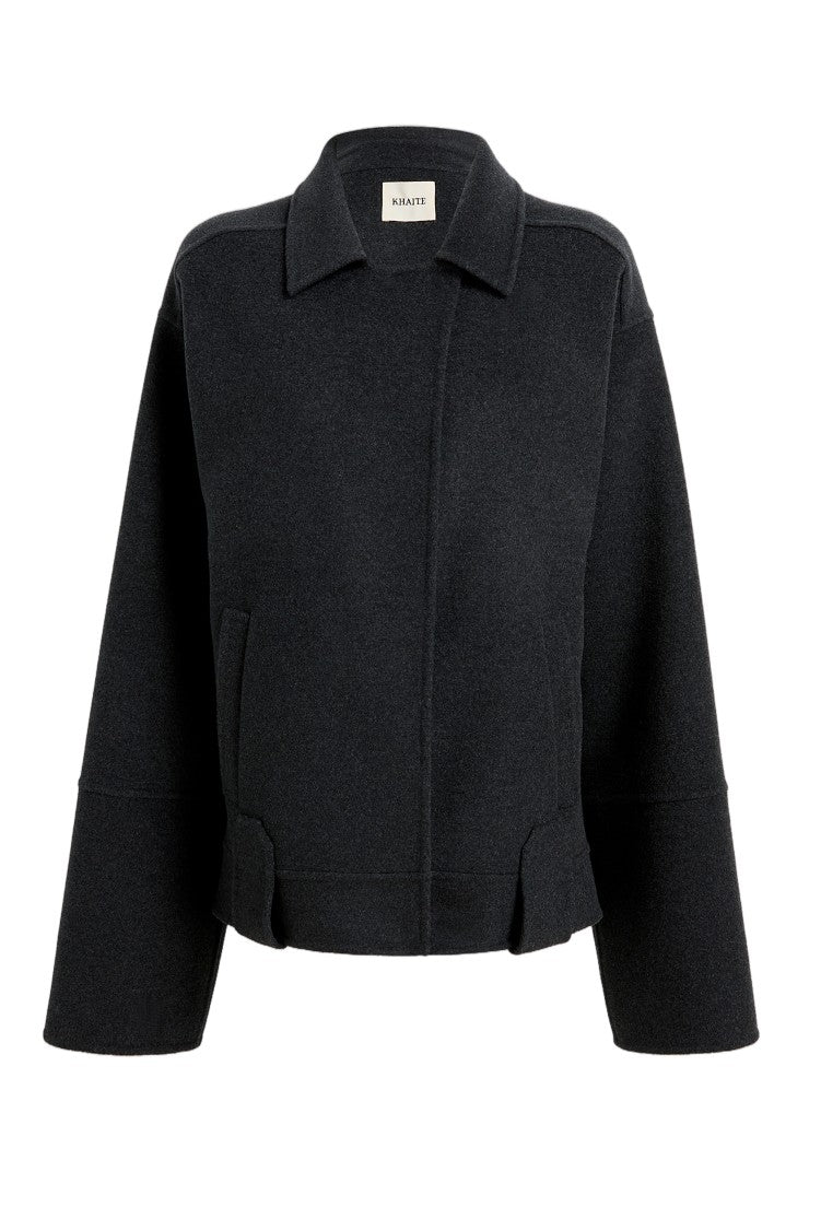 Khaite Navy Blue Wool Alder Jacket