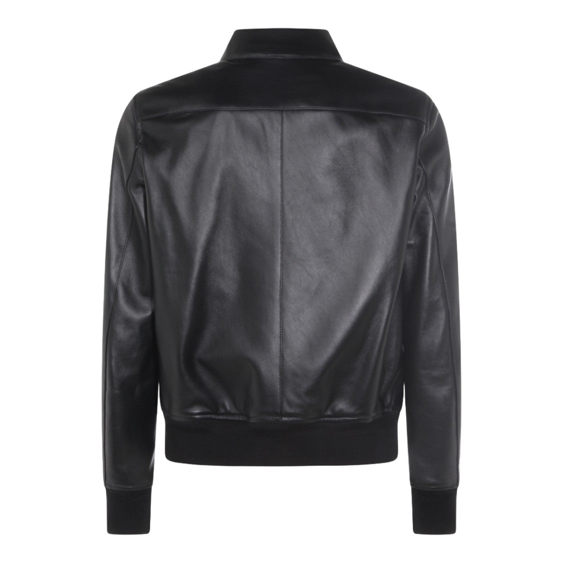 Tom Ford Smooth Leather Jacket With Classic Collar