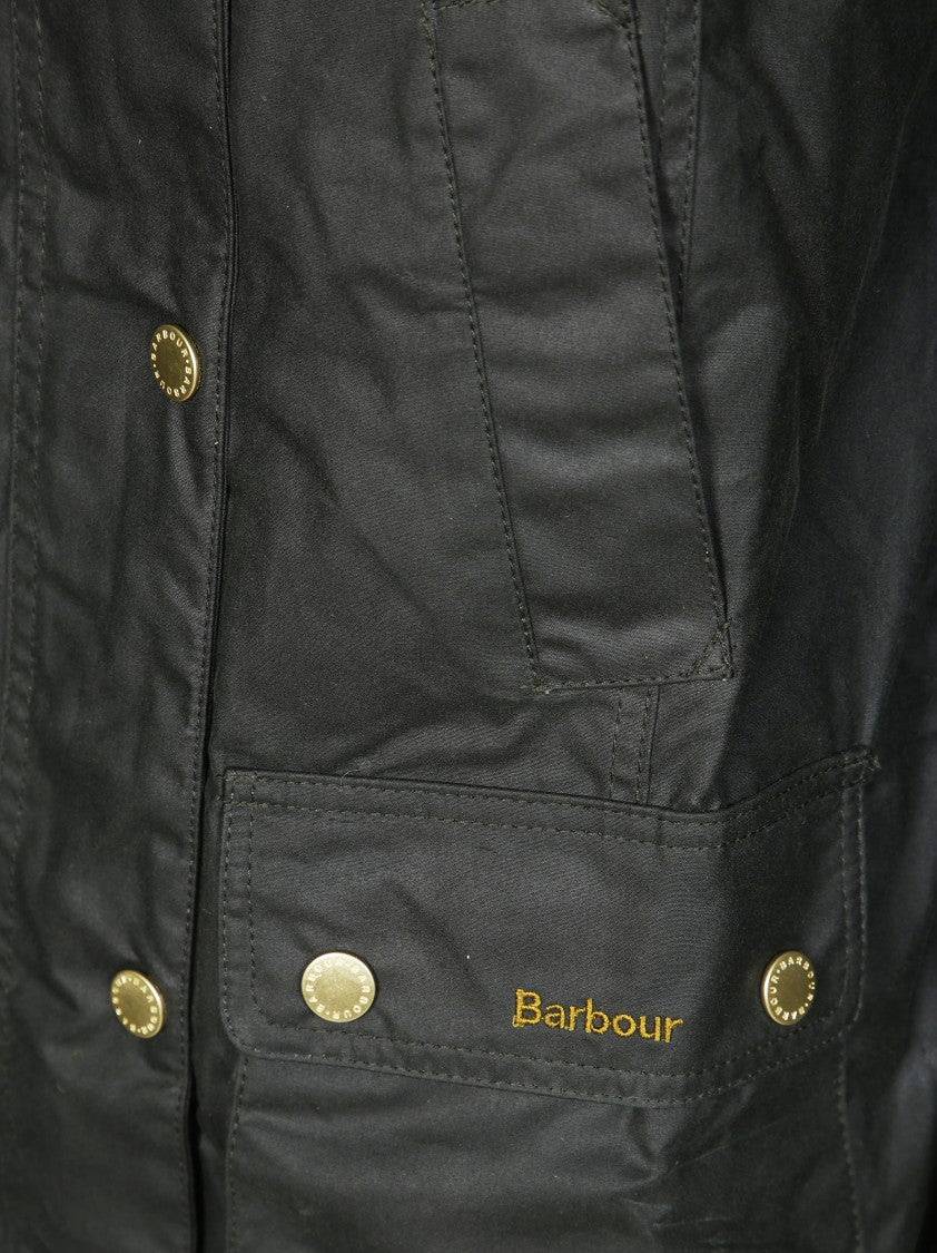 Barbour Structured Waxed Cotton Beadnell Coat