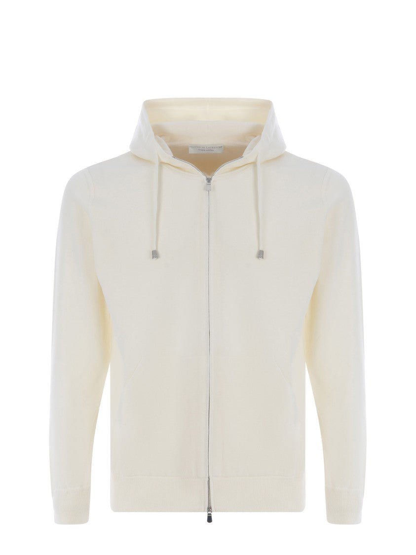 Filippo De Laurentis Double-Zippered Cotton Yarn Hoodie