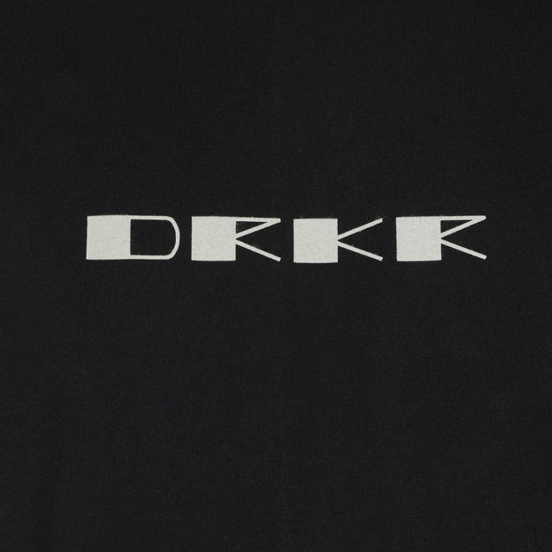 Drkshdw By Rick Owens Black Minimalist Graphic Logo T-Shirt