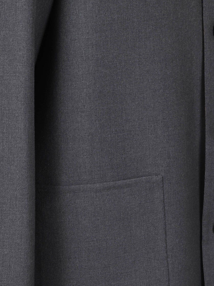 Givenchy Boxy Cropped Jacket With Classic Collar And Buttoned Cuffs