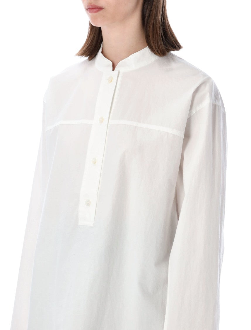 Studio Nicholson Vega Boxy Band Collar Shirt