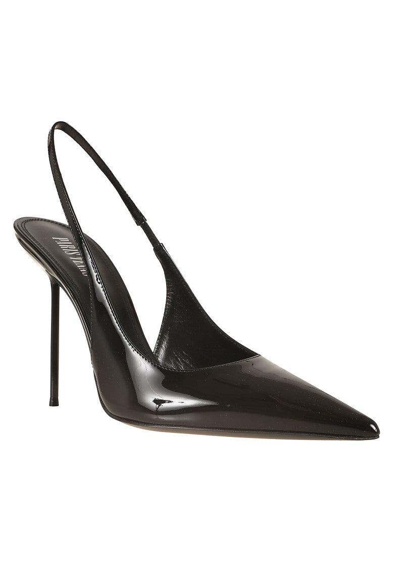 Paris Texas Patent Leather Tapered-Toe Stiletto Slingback Pumps