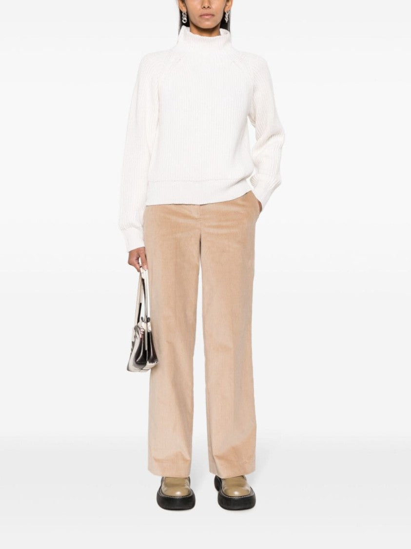 Lorena Antoniazzi Corduroy High-Waist Wide-Leg Trousers