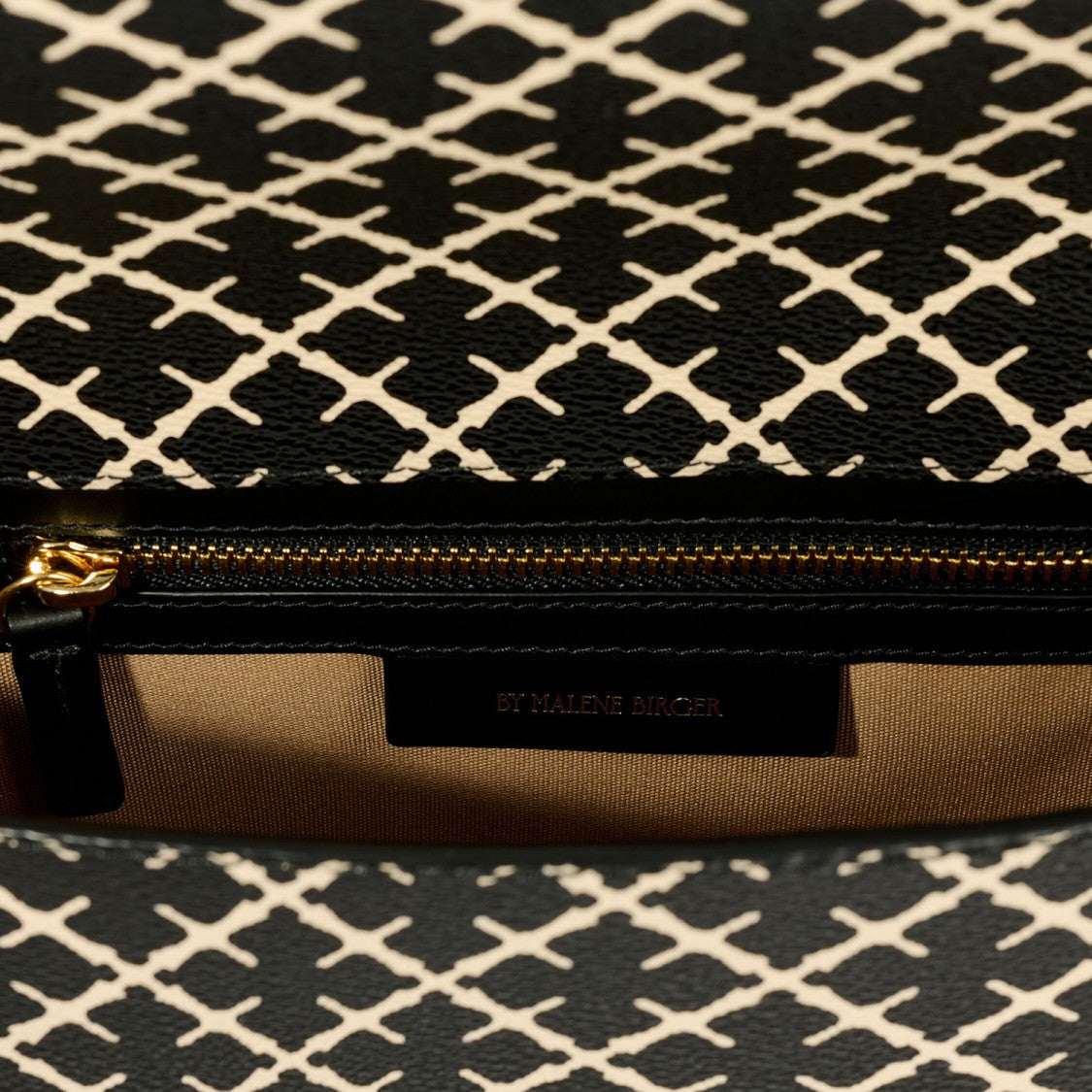 By Malene Birger Black/White Tallie Geometric Shoulder Bag