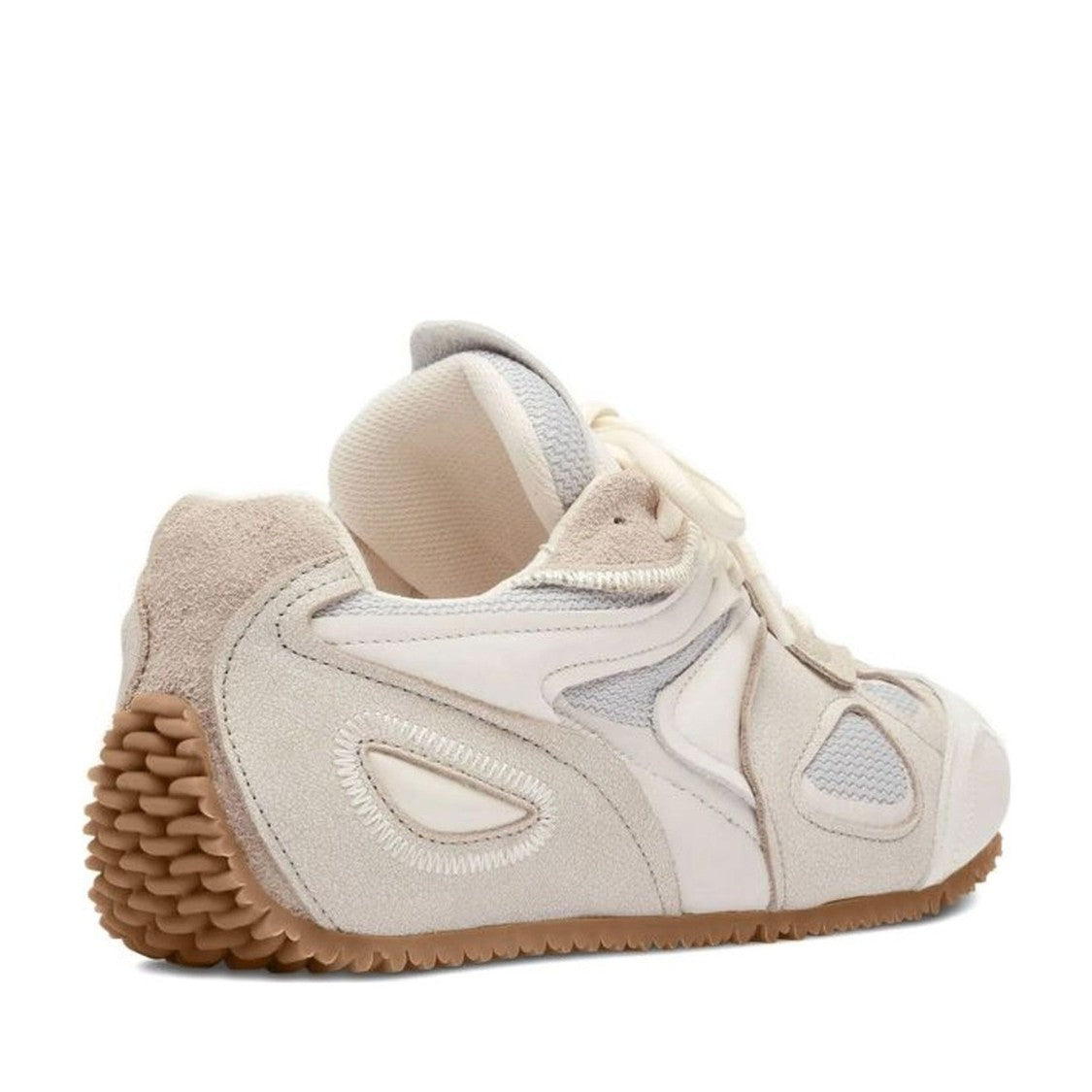 Axel Arigato White Slow Runner Leather Suede Accents Sneakers