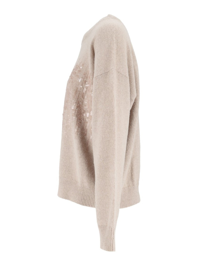 Peserico Soft-Fit Sequin Knit Sweater