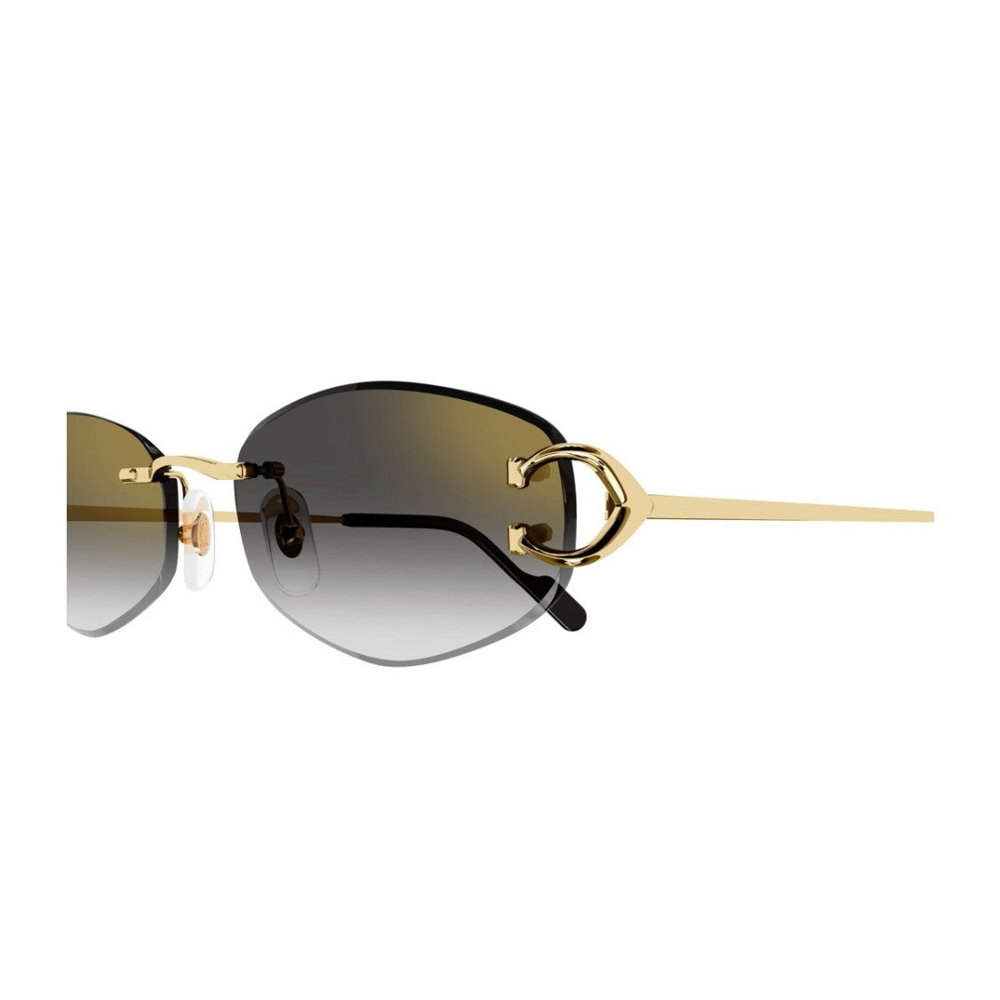Cartier Gold Signature C Metal Sunglasses