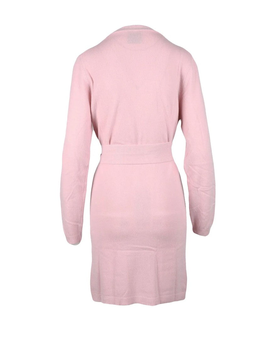 N.O.W. Andrea Rosati Long Pink Cardigan With V-Neckline