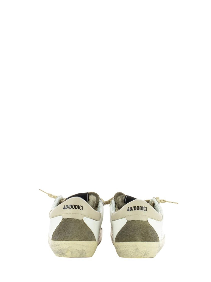 4B12 Low-Top Sneakers With Suede Overlays