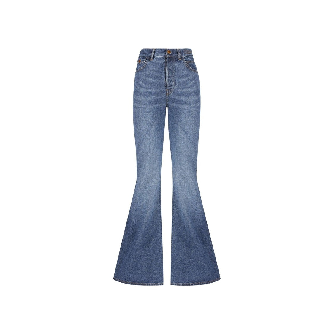 Chloé Cotton Denim Flared Jeans